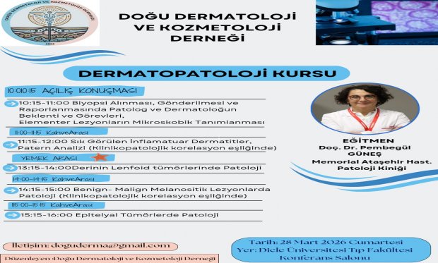DERMATOPATOLOJİ KURSU